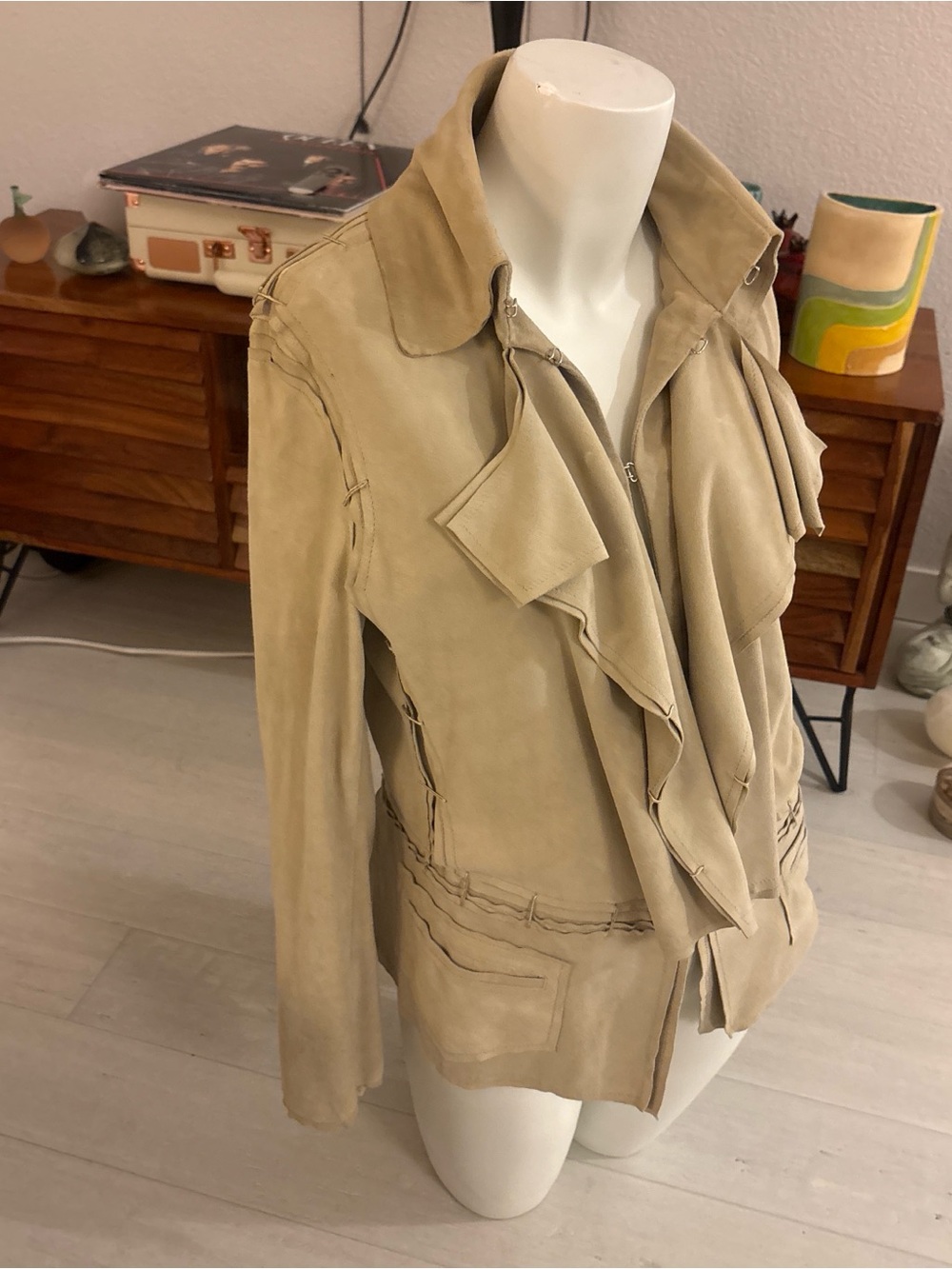 Free People Sand Ruffle-Front Utility Jacket - Picture 2 of 10